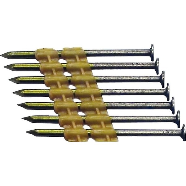 ProFit Collated Framing Nail, 3 in L, 10.25 ga, Bright, Round Head, 21